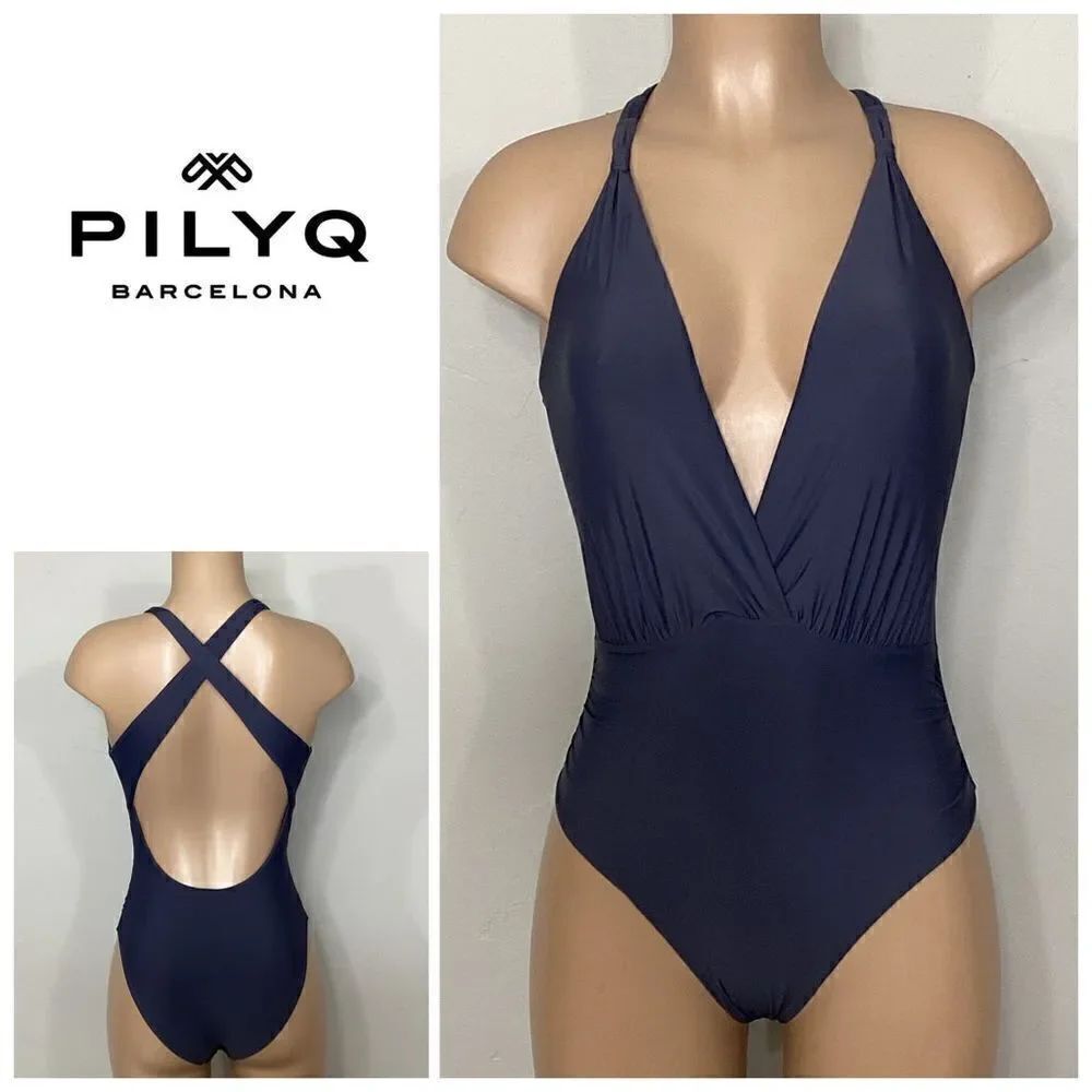 New. Pilyq blue one piece.